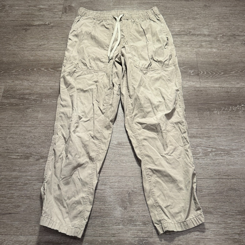 Vuori Ripstop Pants Mens Medium Khaki Tan Cotton V461 Outdoor Travel Gorpcore